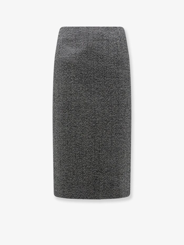 R2W Tweed Wool Midi Skirt