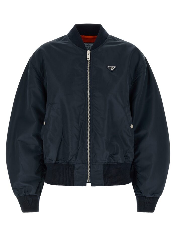 prada twill bomber jacket PRADA Twill Bomber Jacket