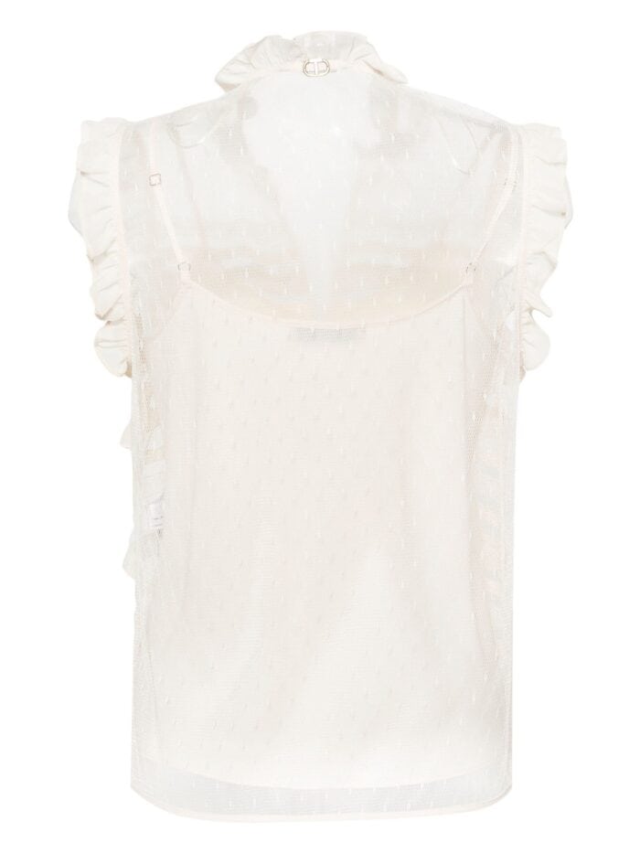 TWINSET Floral-lace Sleeveless Blouse