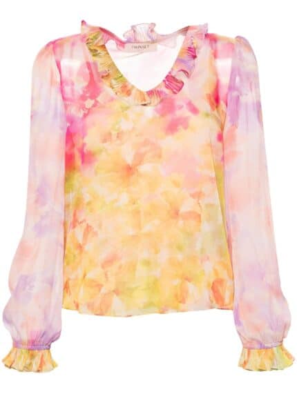 TWINSET Floral-print Georgette Blouse