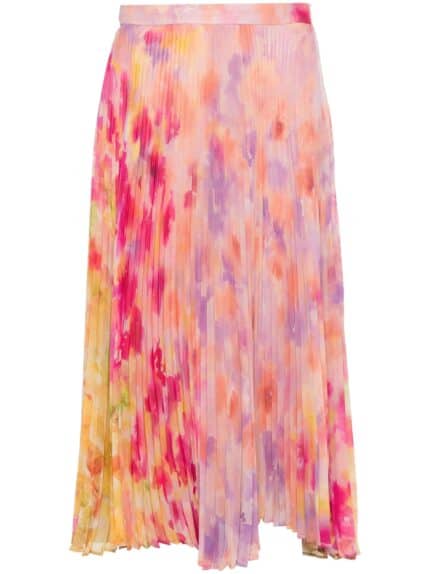 TWINSET Floral-print Pleated Skirt