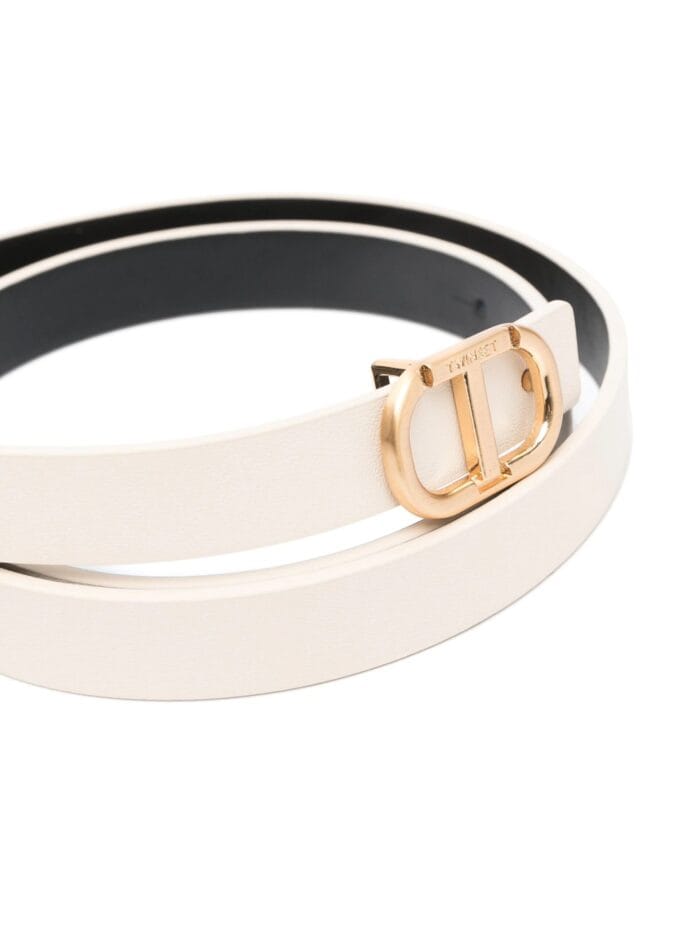 TWINSET Oval T Buckle Leather