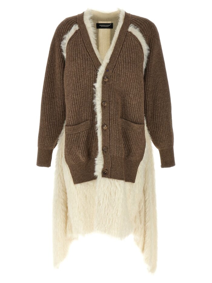 undercover two material cardigan UNDERCOVER Two-material Cardigan