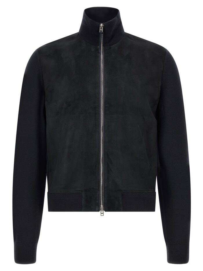 tom ford two material cardigan TOM FORD Two-material Cardigan