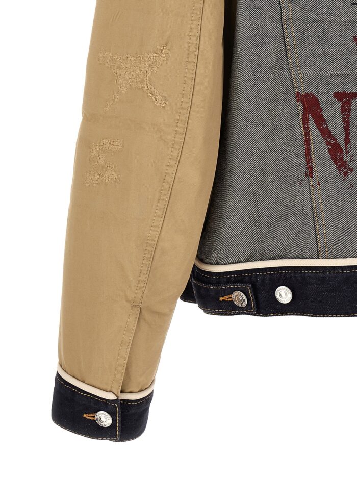 Dsquared2 Two-material Denim Jacket