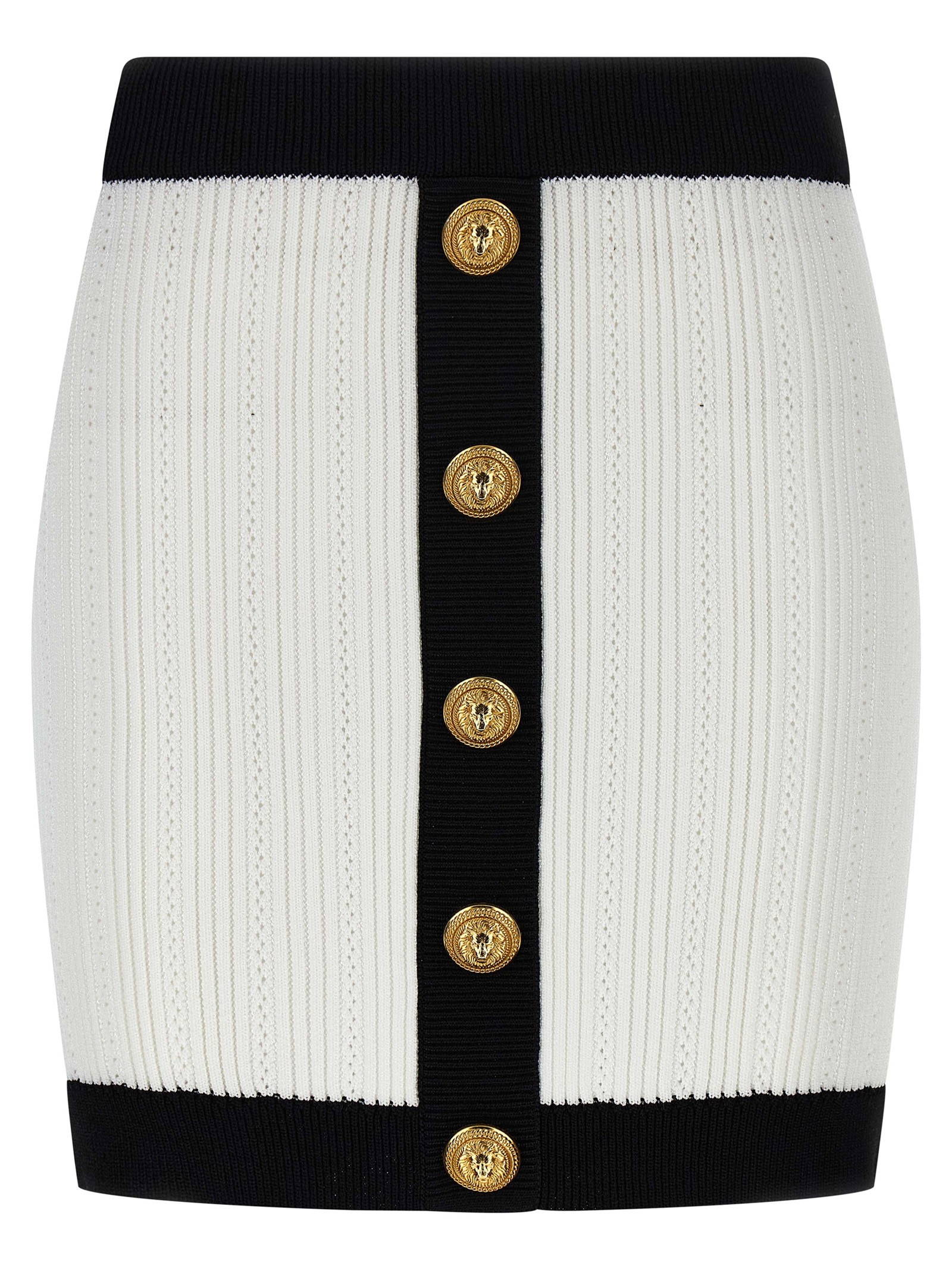 Balmain Two-tone Miniskirt