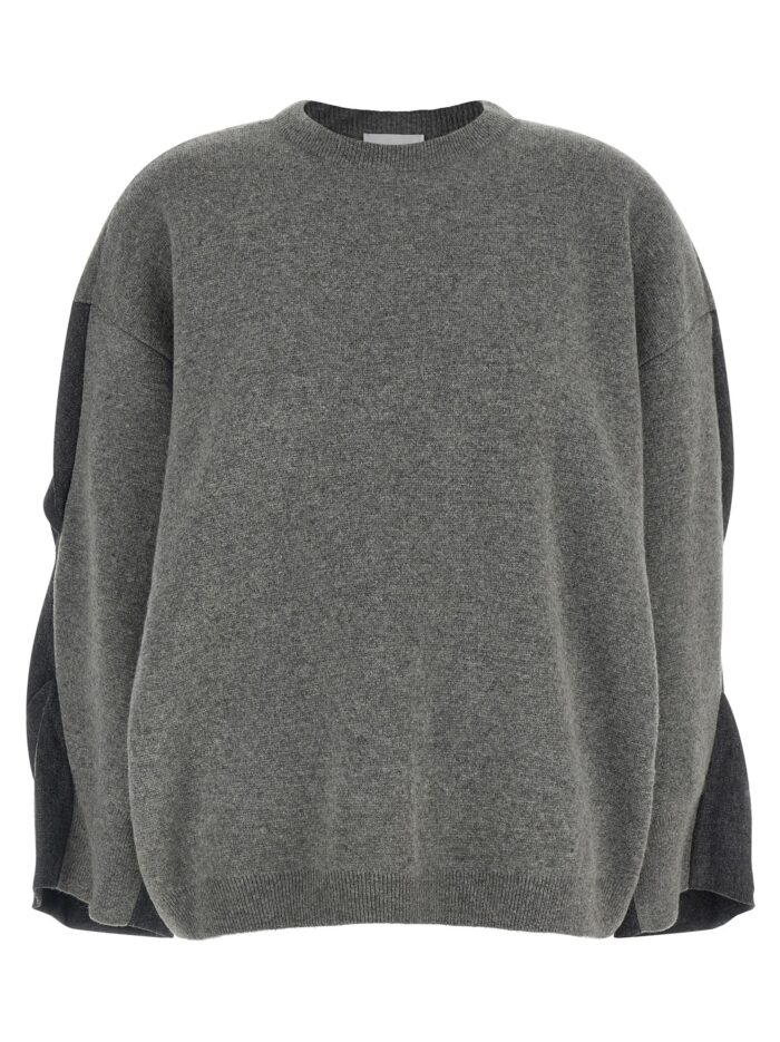 nude two tone sleeve sweater NUDE Two-tone Sleeve Sweater