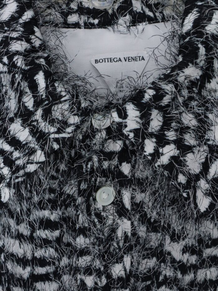 Bottega Veneta Two-tone Viscose Shirt With Fil Coupé Detailing