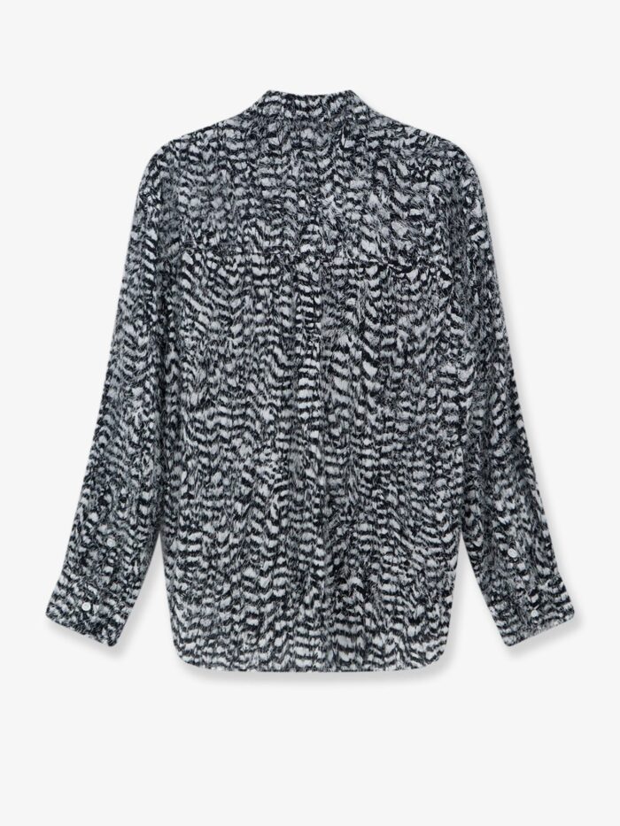 Bottega Veneta Two-tone Viscose Shirt With Fil Coupé Detailing