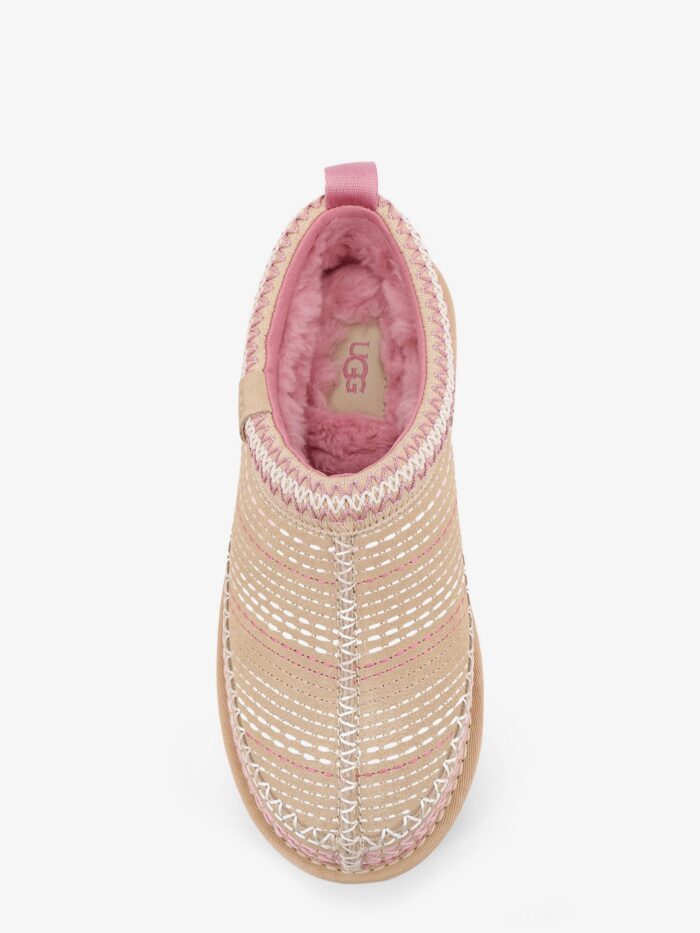 Ugg W Tasman Meadow Suede Sandals With Multicolor Stitching