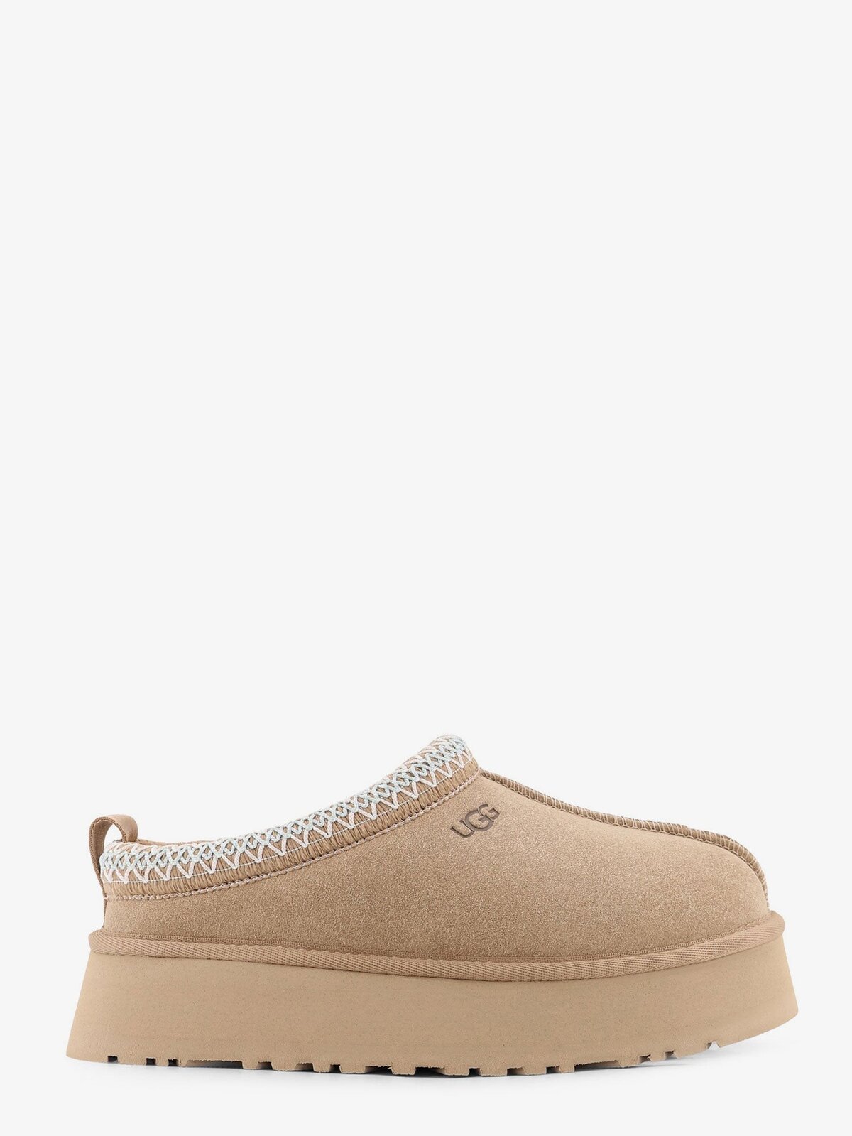 Ugg W Tazz Suede Sandals With Engraved Logo