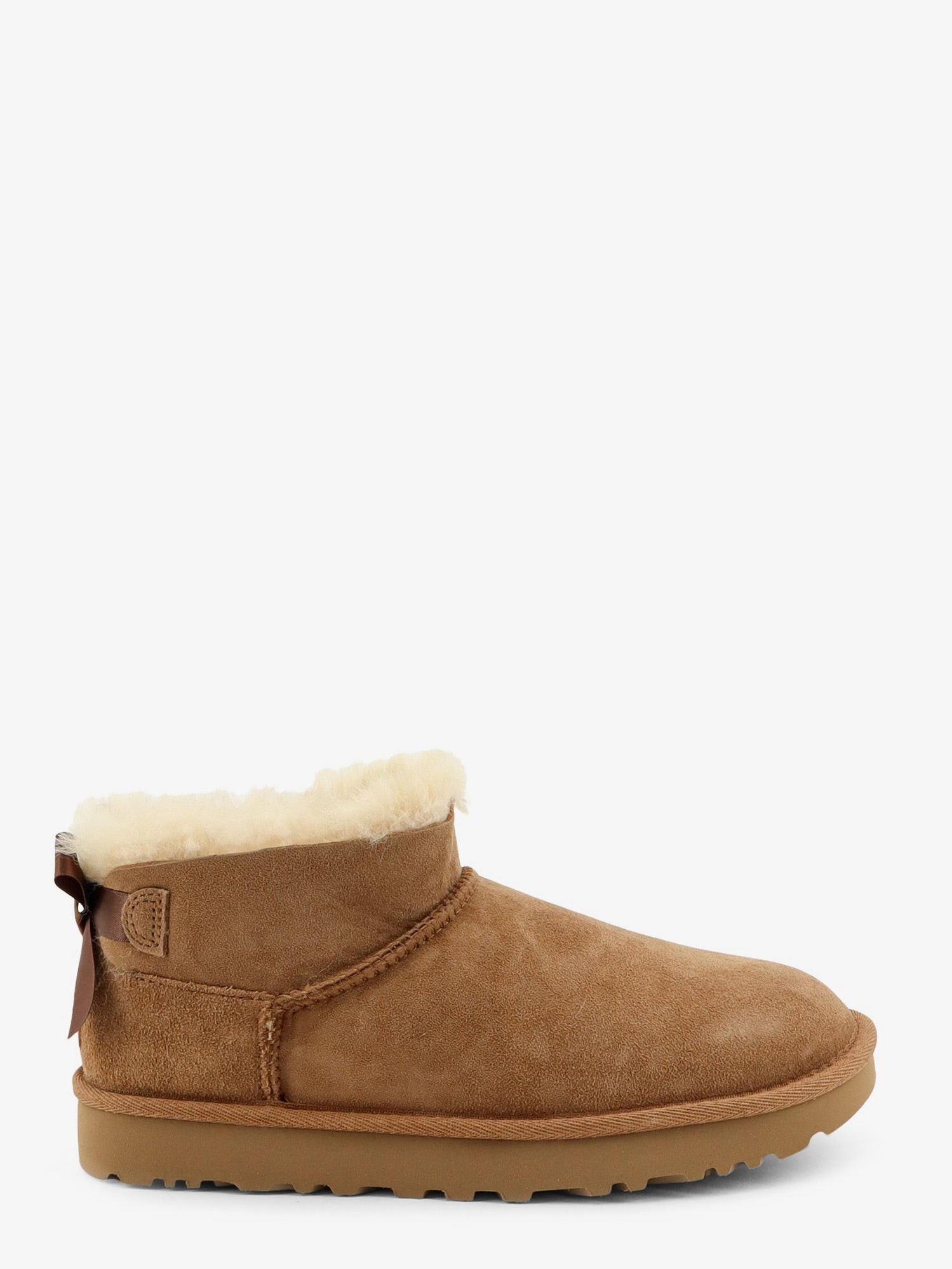 Ugg Ultra Mini Bailey Bow Suede Ankle Boot