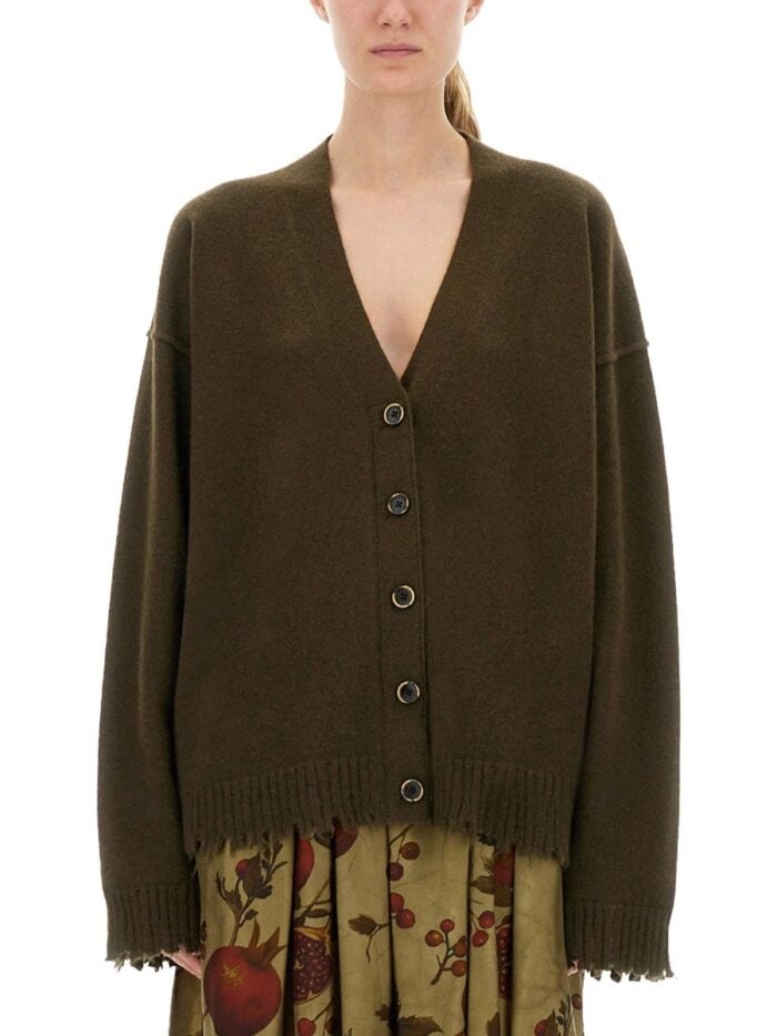 uma wang cashmere cardigan with buttons UMA WANG CASHMERE CARDIGAN WITH BUTTONS