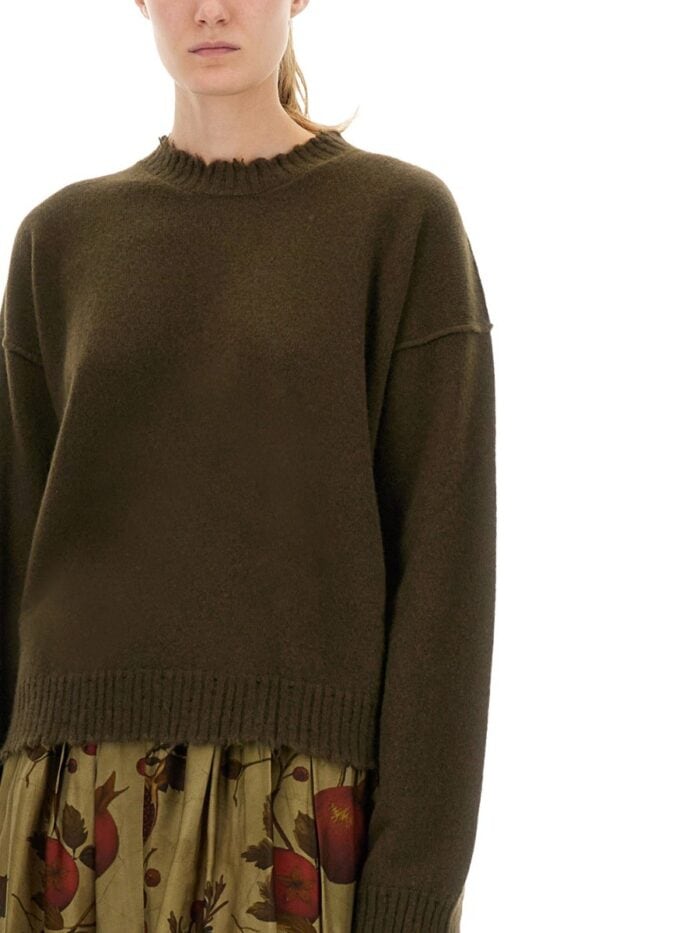 uma wang cashmere sweater with bangs UMA WANG CASHMERE SWEATER WITH BANGS