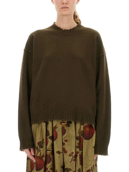 UMA WANG CASHMERE SWEATER WITH BANGS