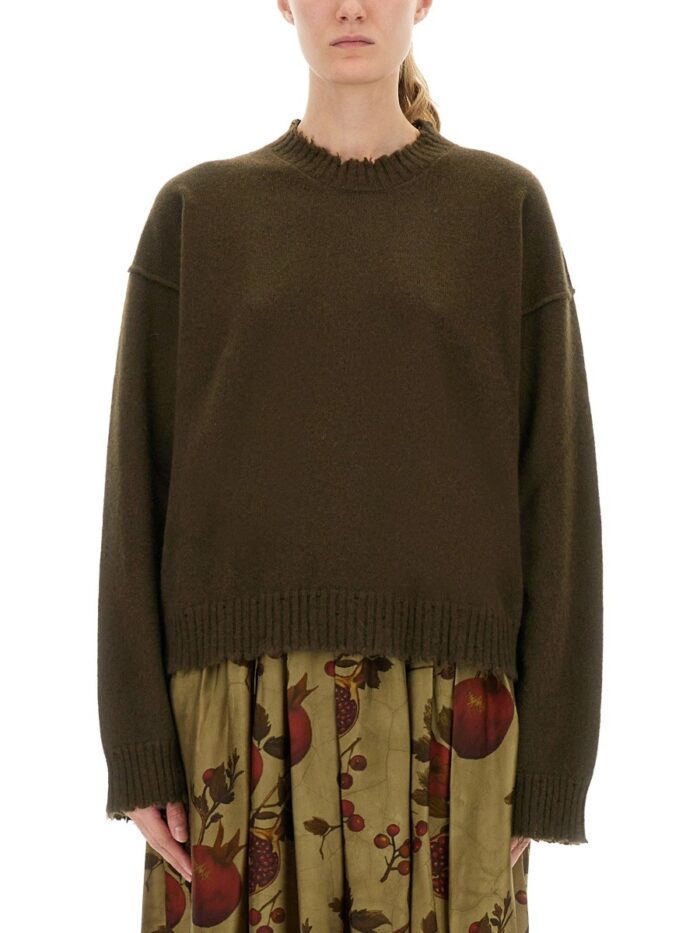 uma wang cashmere sweater with bangs UMA WANG CASHMERE SWEATER WITH BANGS