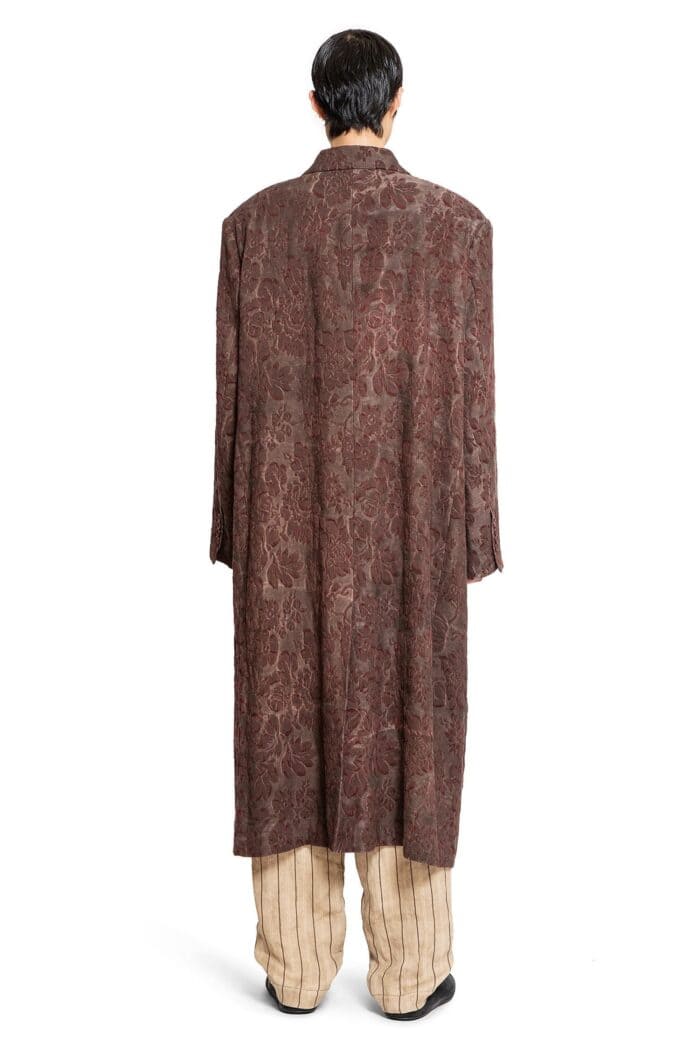 UMA WANG Celia Long Linen Coat