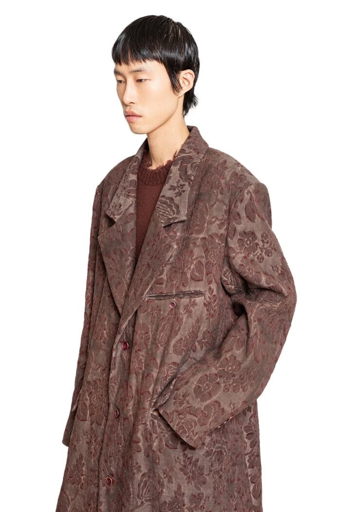 UMA WANG Celia Long Linen Coat