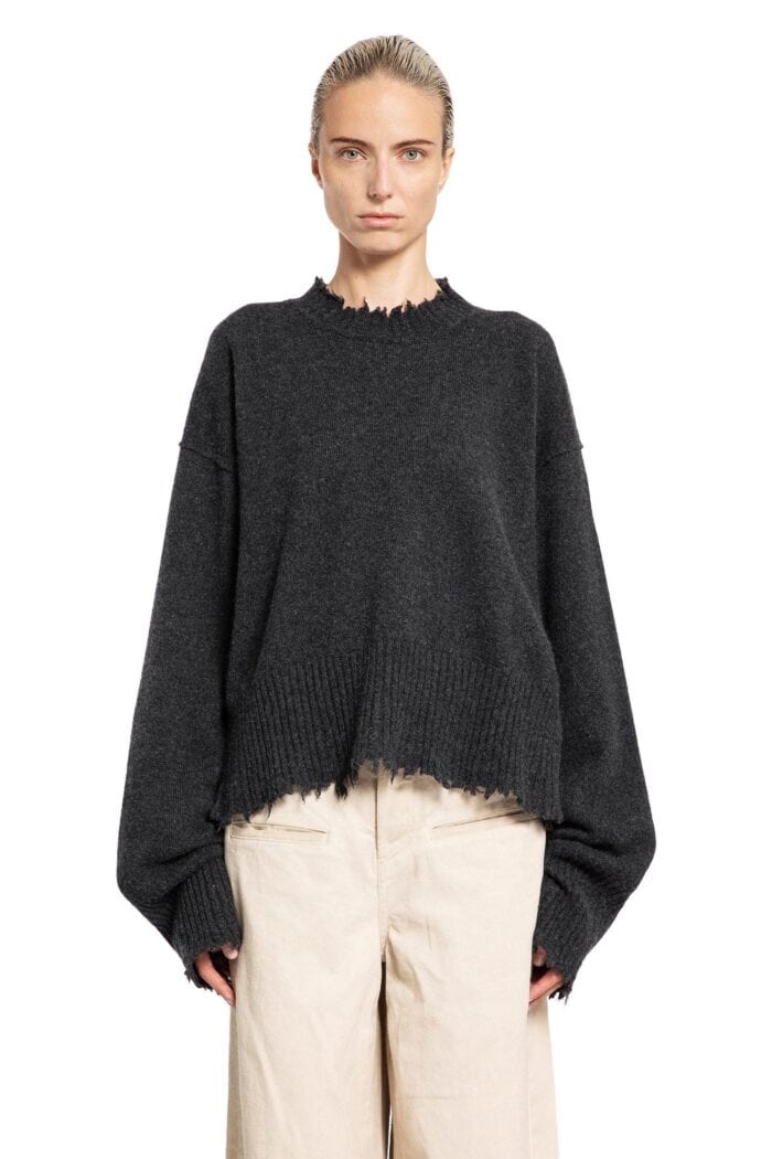 UMA WANG Frayed Cashmere Sweater