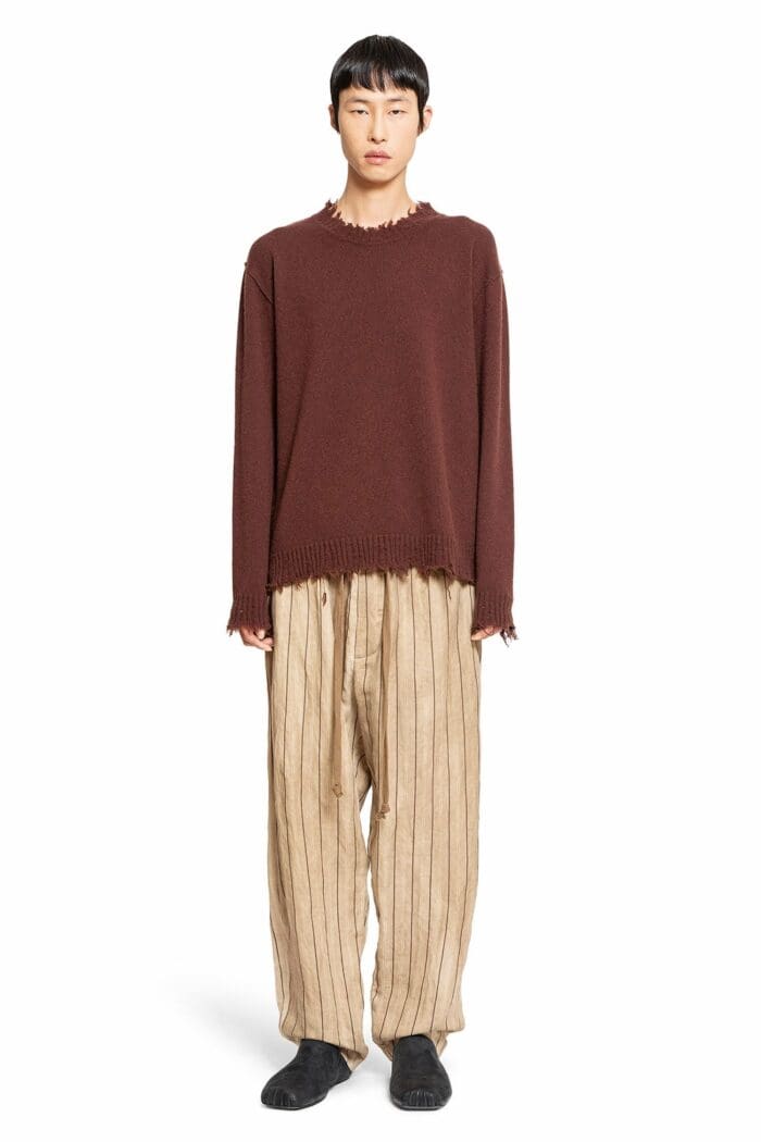 UMA WANG Frayed Cashmere Sweater