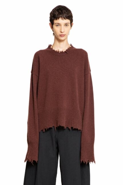 UMA WANG Frayed Cashmere Sweater