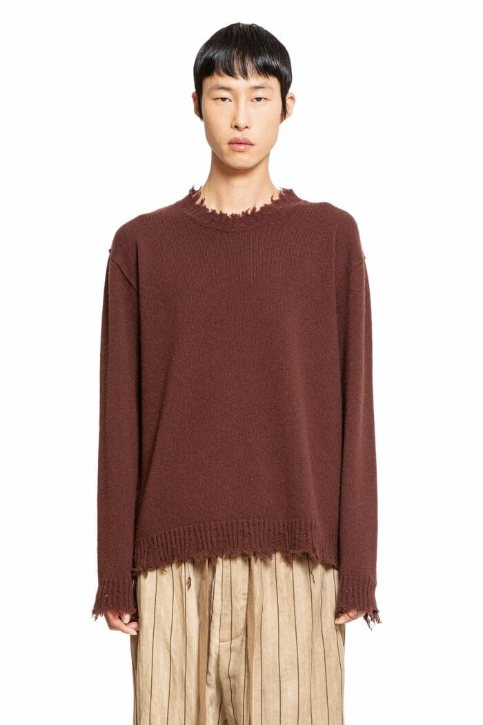 UMA WANG Frayed Cashmere Sweater