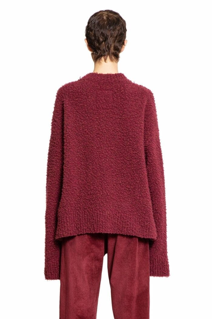 UMA WANG Frayed Stretch Wool Cashmere Sweater