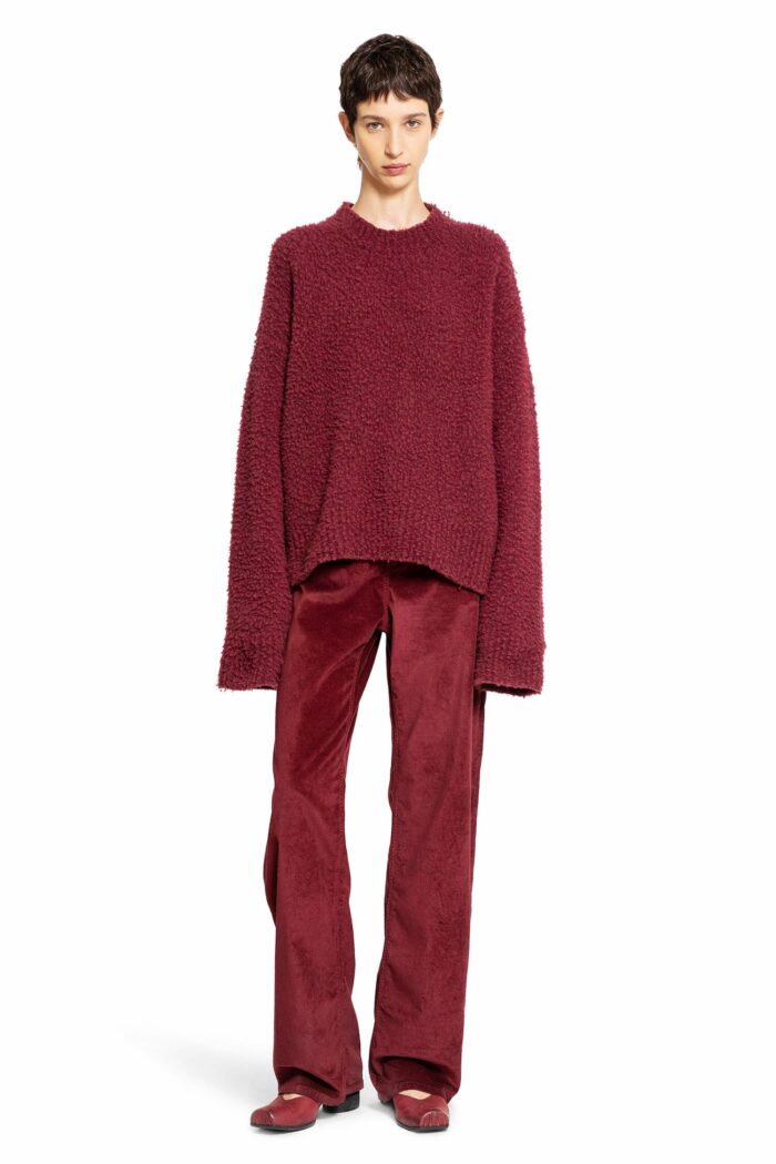 UMA WANG Frayed Stretch Wool Cashmere Sweater