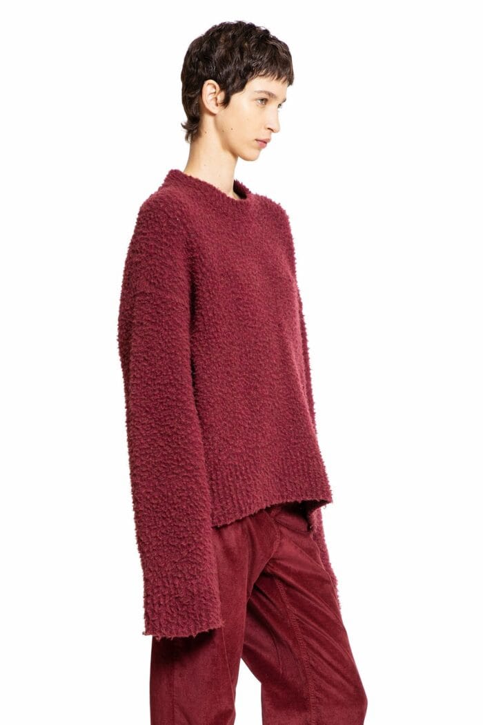 UMA WANG Frayed Stretch Wool Cashmere Sweater