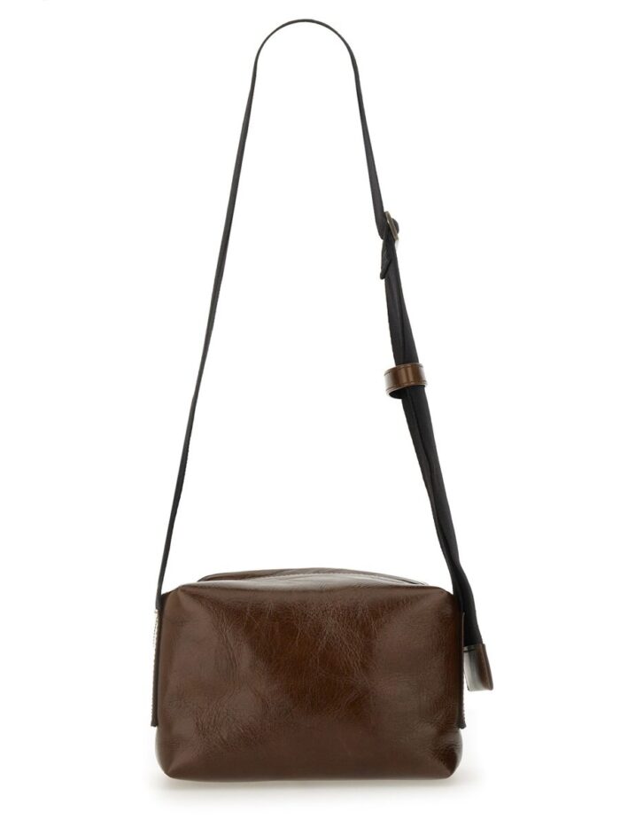 UMA WANG LEATHER SHOULDER BAG