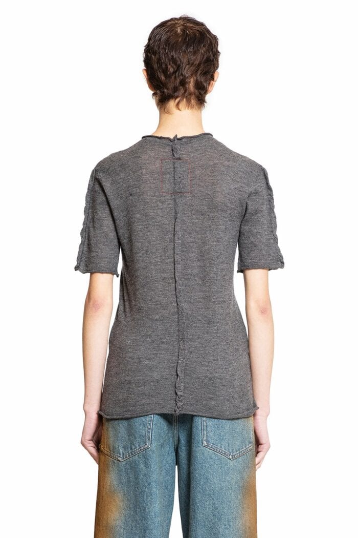 UMA WANG Short Sleeve Cashmere T-shirt