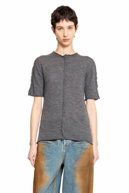 UMA WANG Short Sleeve Cashmere T-shirt