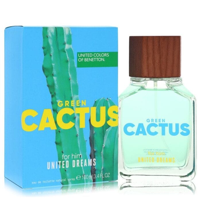 United Dreams Green Cactus By Benetton - Eau De Toilette Spray 3.4 Oz - Image 1
