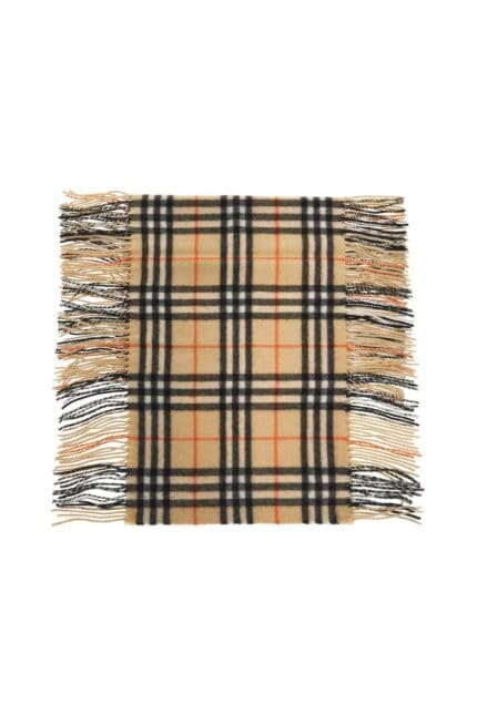 Unisex Burberry Check Cashmere Scar