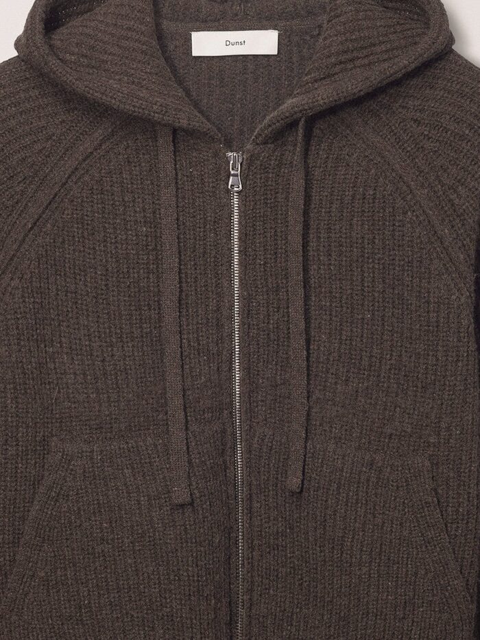 DUNST Unisex Wool Blend Hooded Cardigan