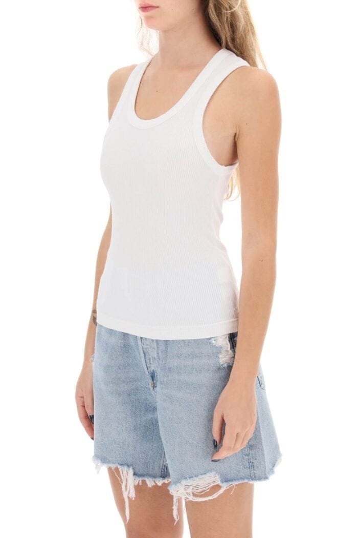 unnamed file 939 Agolde Poppy Ribbed Tank Top - Image 1