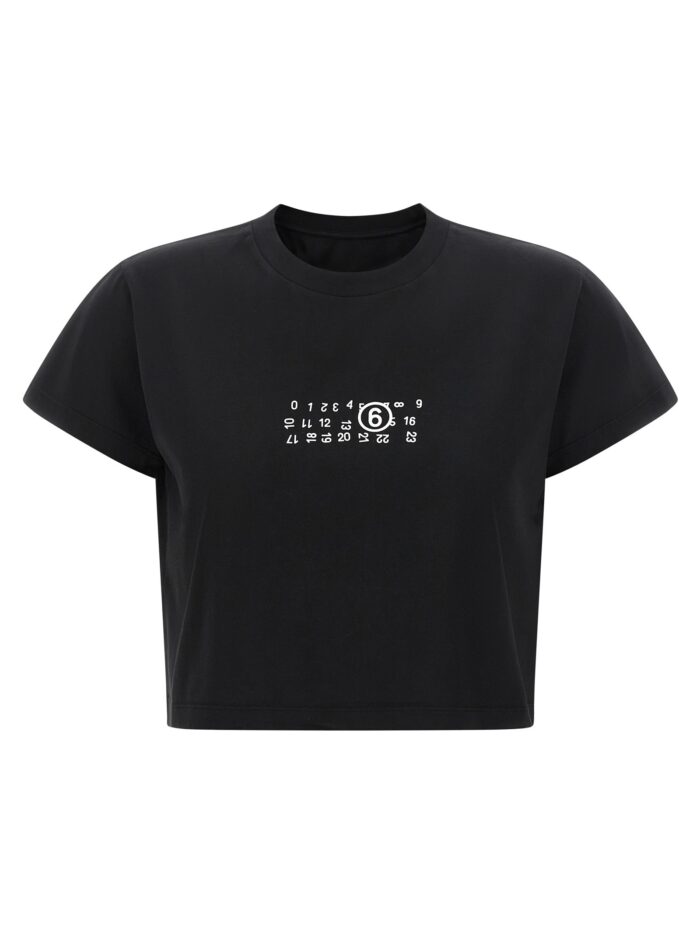 mm6 maison margiela upside down print t shirt MM6 MAISON MARGIELA Upside-down Print T-shirt