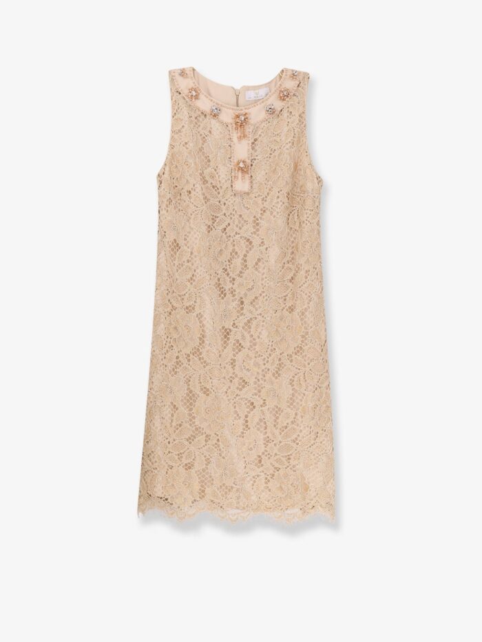 URIC Lace Dress With Jewel Details