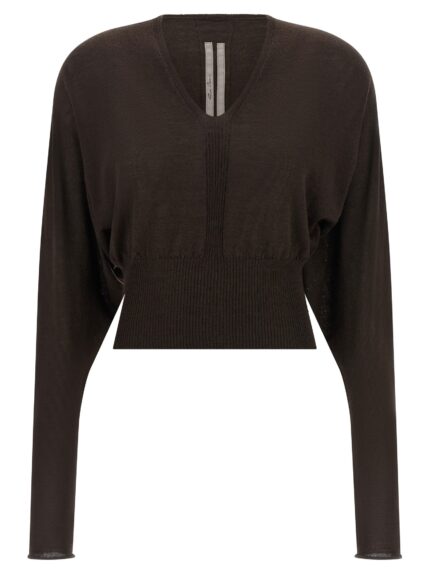 RICK OWENS 'V Cropped' Top