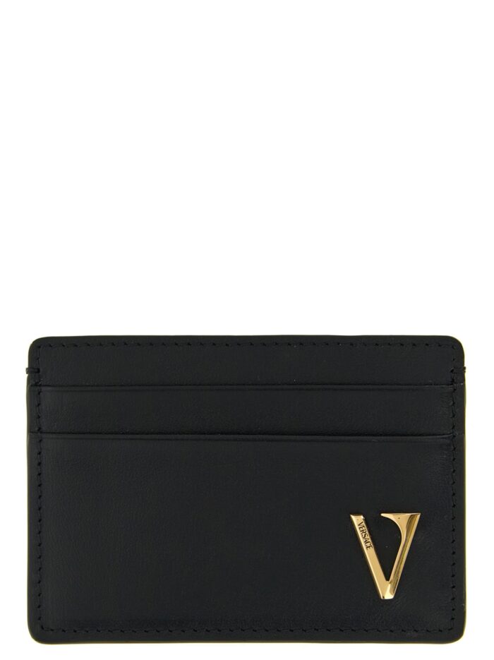 versace 'v logo' card holder Versace 'V Logo' Card Holder