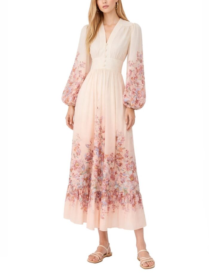 Zimmermann V-neck Long Dress