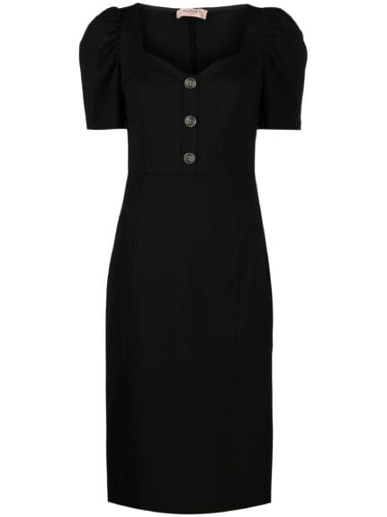 V-neck Midi Dress