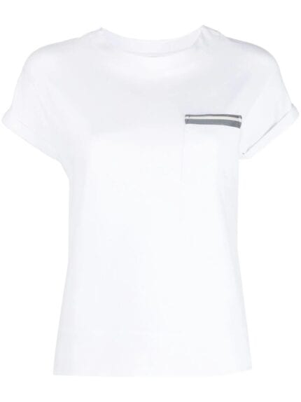 V Neck T-shirt With Groe