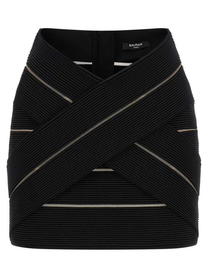 balmain v shaped waist skirt Balmain V-shaped Waist Skirt