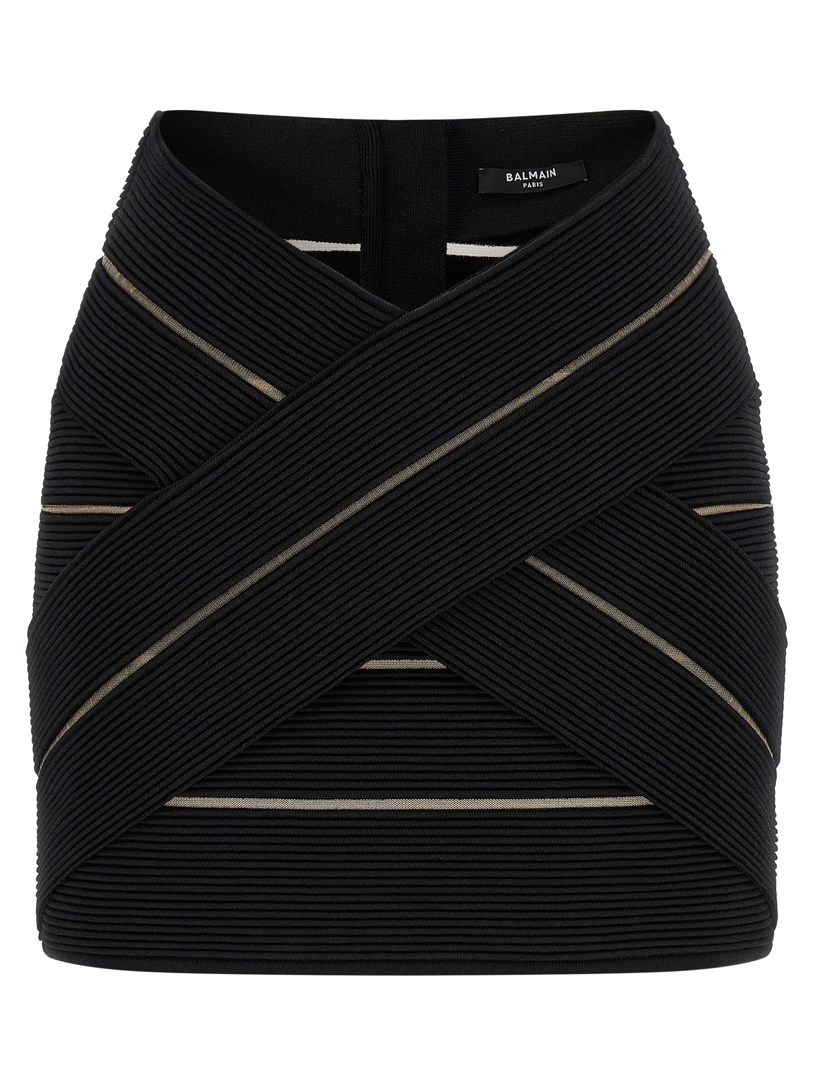 Balmain V-shaped Waist Skirt