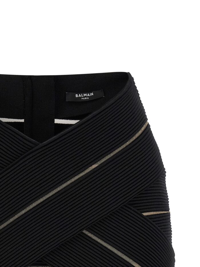 Balmain V-shaped Waist Skirt