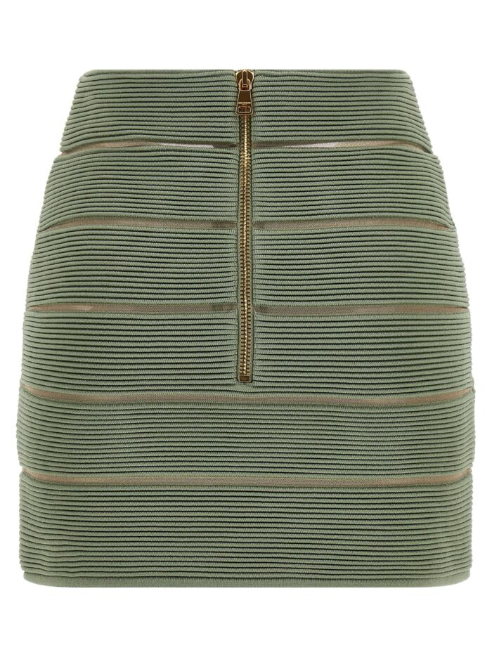Balmain V-shaped Waist Skirt