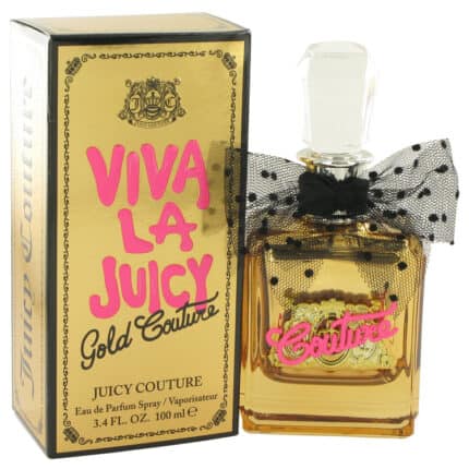 Viva La Juicy Gold Couture By Juicy Couture - Eau De Parfum Spray 3.4 Oz