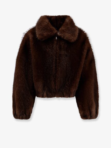 VALENTINI 1972 Faux Fur Bomber Jacket