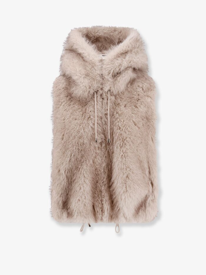 VALENTINI 1972 Sleeveless Faux Fur Jacket